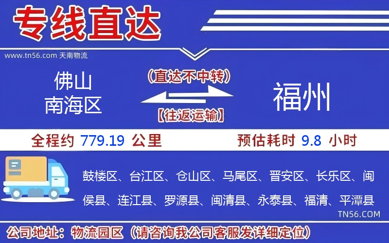 佛山南海區(qū)到福州物流公司 佛山南海區(qū)到福州物流公司