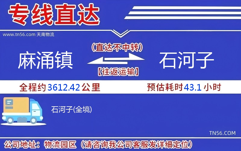 麻涌鎮到石河子物流公司 麻涌鎮到石河子物流公司